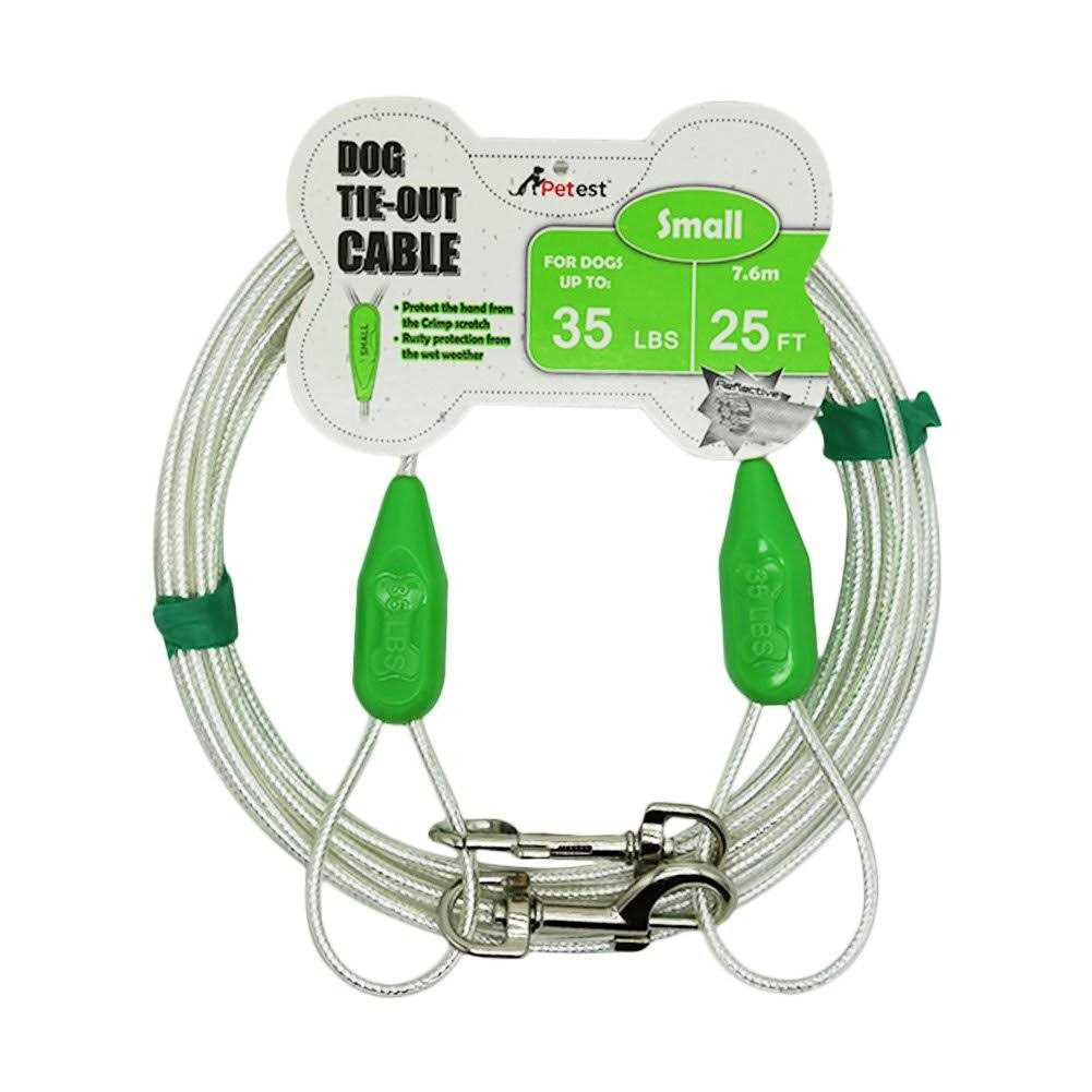 Petest Reflective Tie-Out Cable Dogs Up