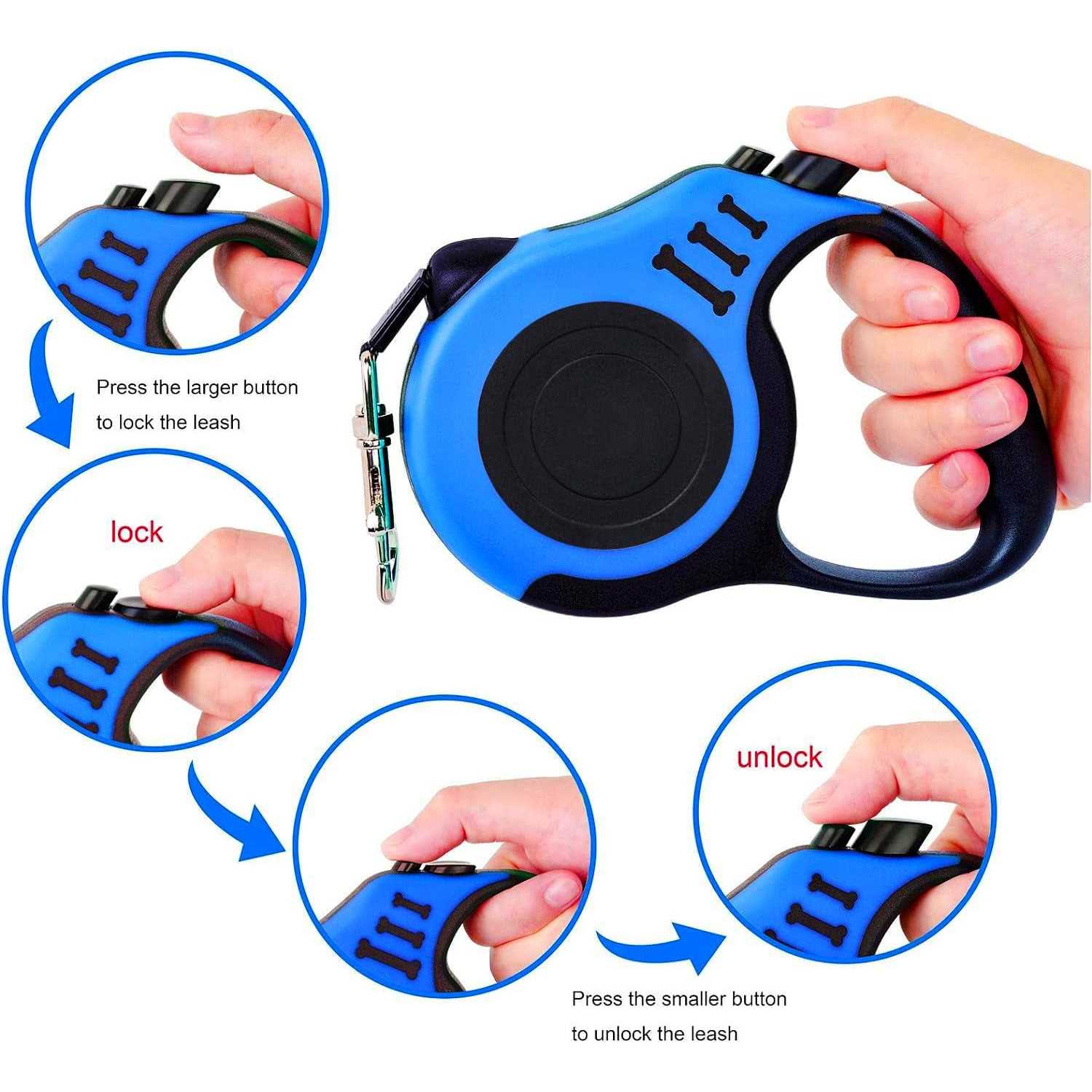 Alternative view of PETIMP Retractable Dog Leash Lightweight 16FT Leash