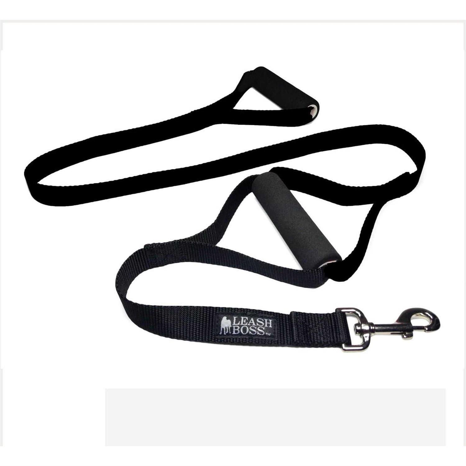 Leashboss Heavy Duty Dog Leash for Large Dogs Double Handle Training Lead for Walking Dogs