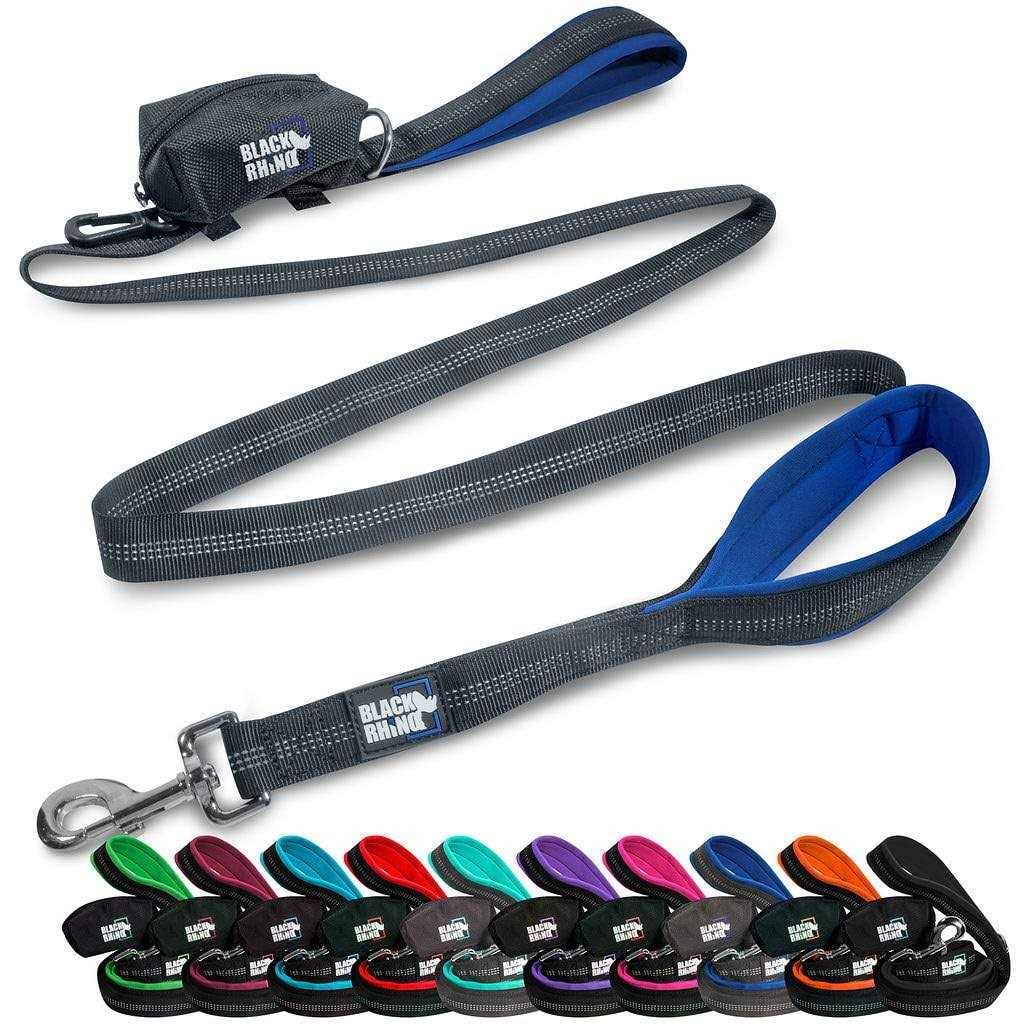 Black Rhino Dog Leash Heavy Duty Medium & Large Dogs Long Leashes