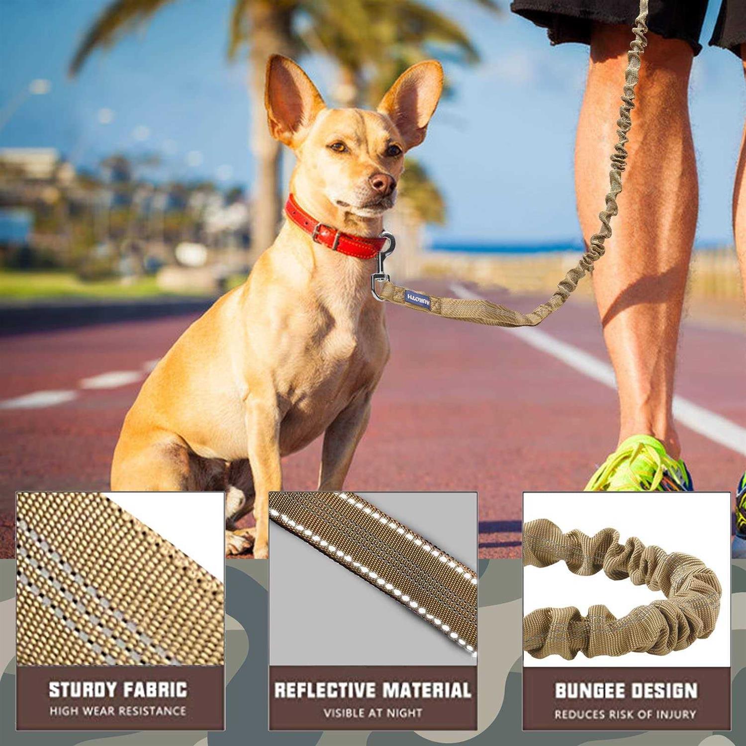 Alternative view of Auroth Dog Leash Large Dogs Heavy Duty Dog Leash Bungee