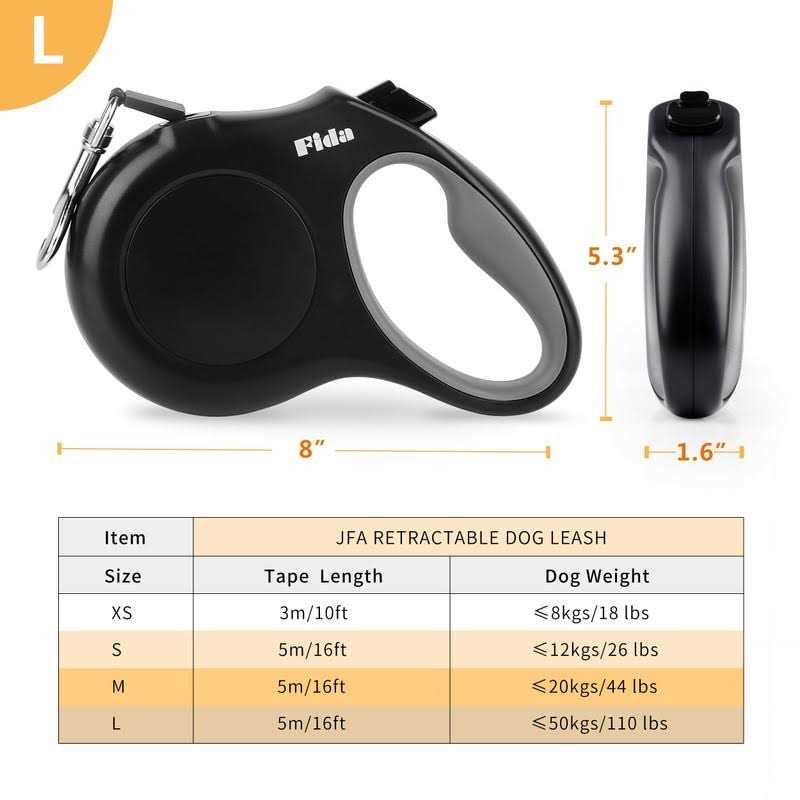 Alternative view of Fida Retractable Dog Leash 16 ft Dog Walking Leash for Small Dogs up