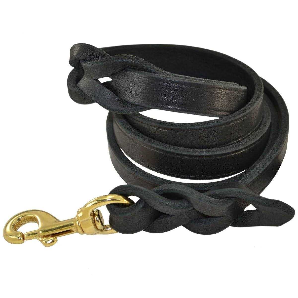 Signature k-9 Braided Leather Leash