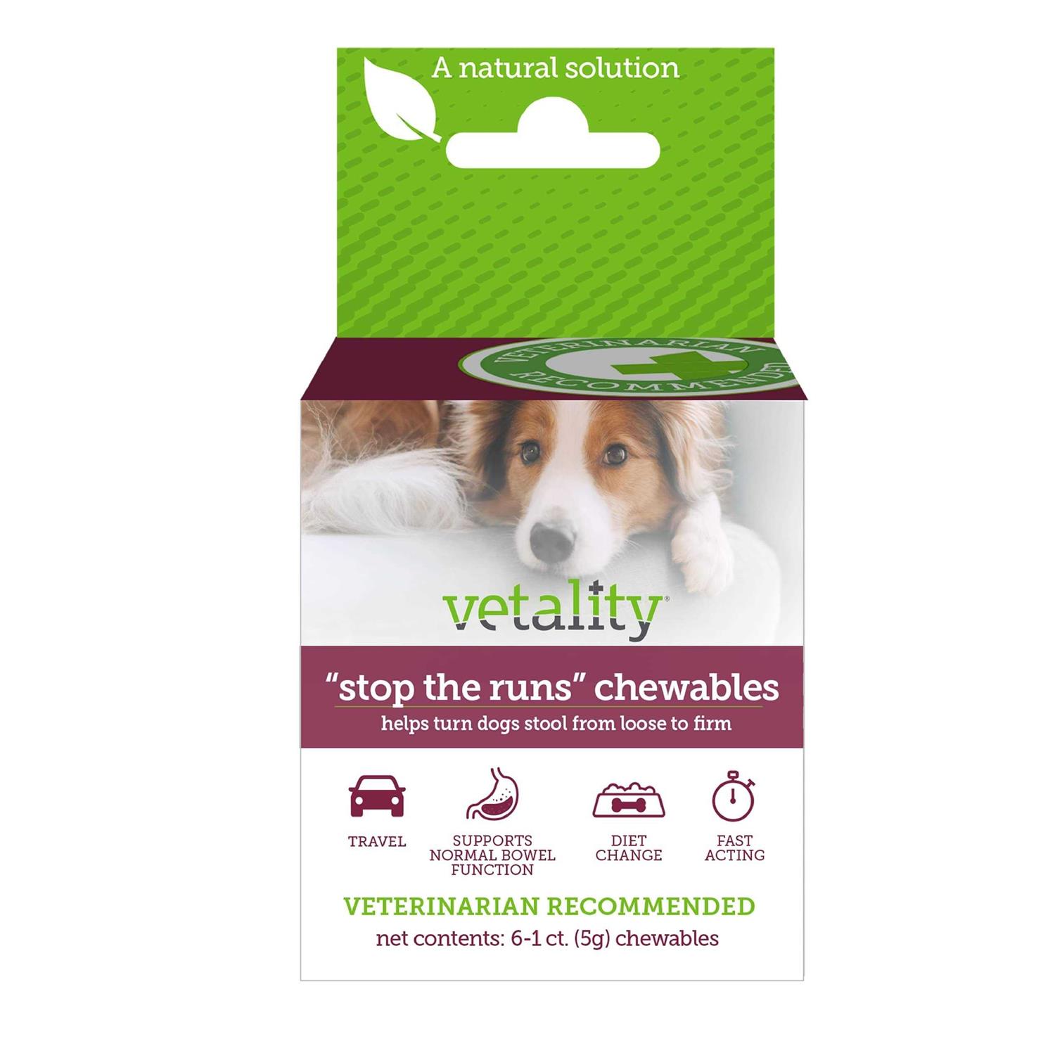 Alternative view of Vetality Stop the Runs Chewables for Dogs
