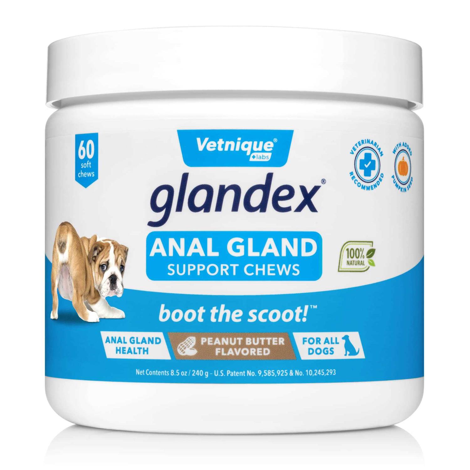 Glandex Anal Gland Soft Chews Supplement for Dogs