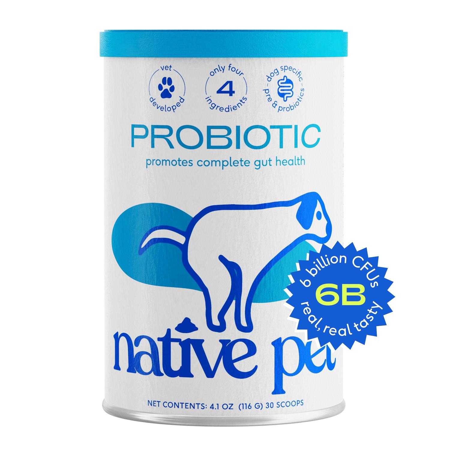 Native Pet Probiotic Powder Supplement for Dogs