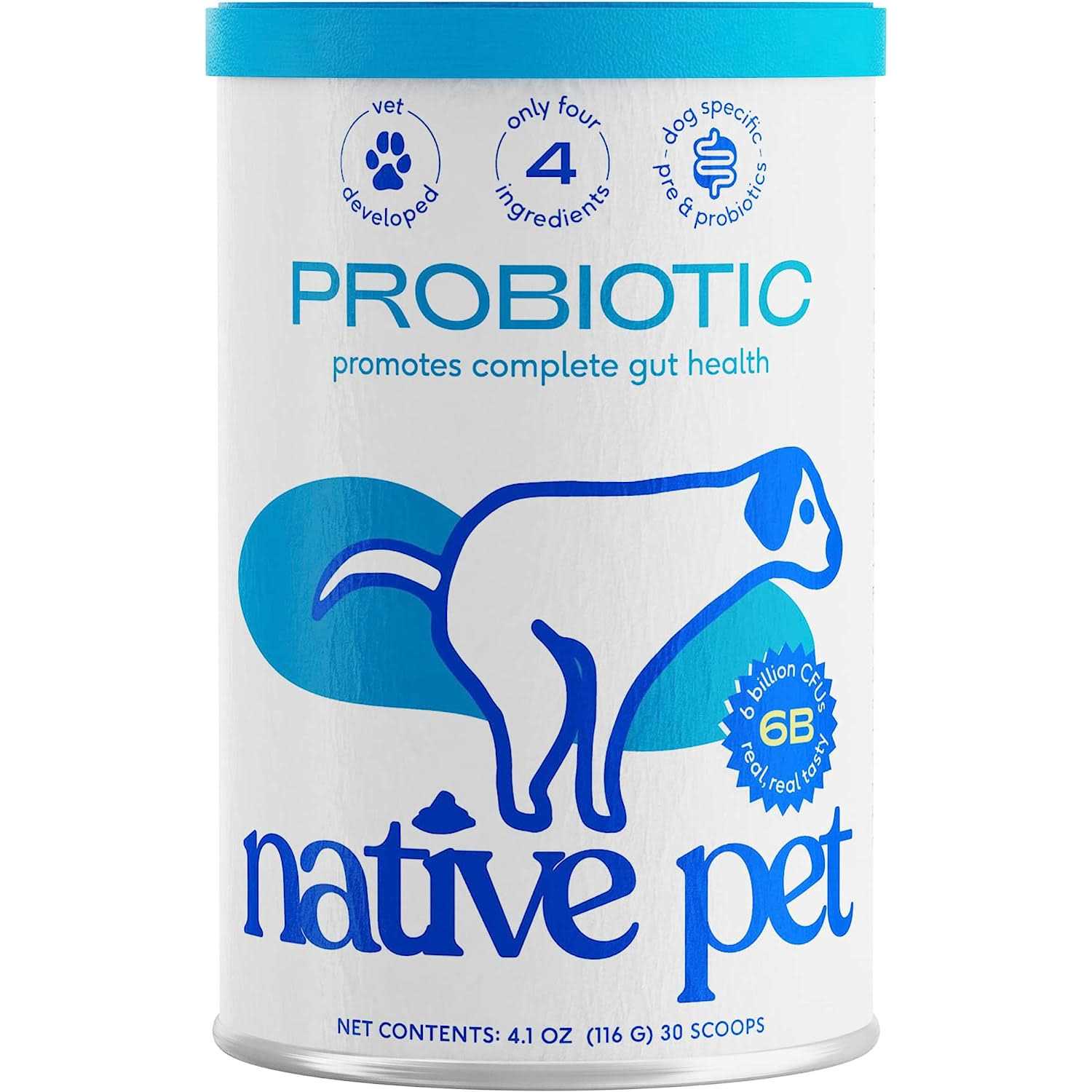 Alternative view of Native Pet Probiotic Powder Supplement for Dogs