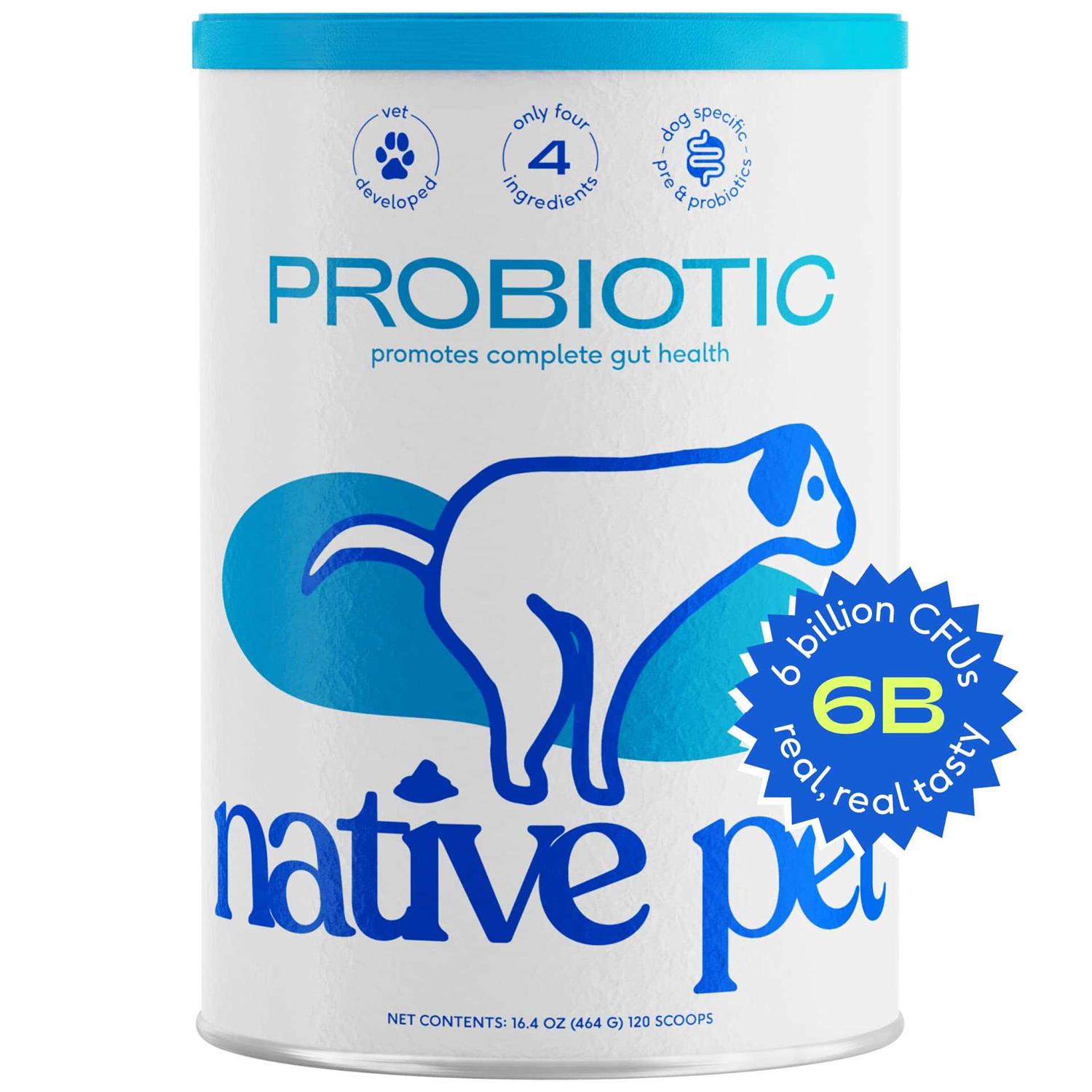 Native Pet Probiotic Powder Supplement for Dogs
