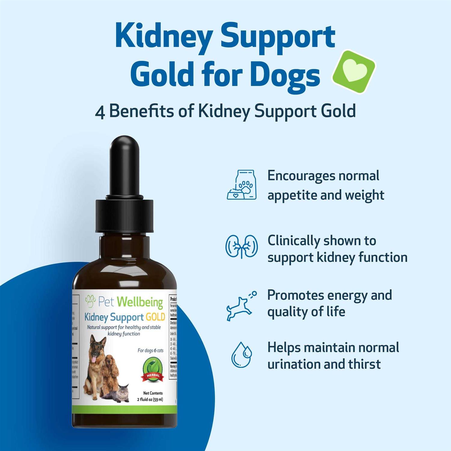 Alternative view of Pet Wellbeing Kidney Support Gold for Dogs