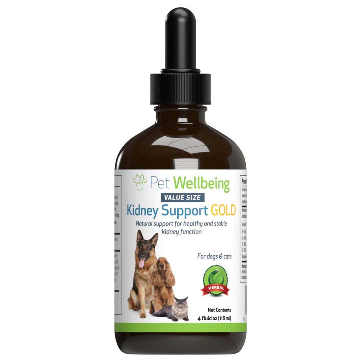 Pet Wellbeing Kidney Support Gold for Dogs
