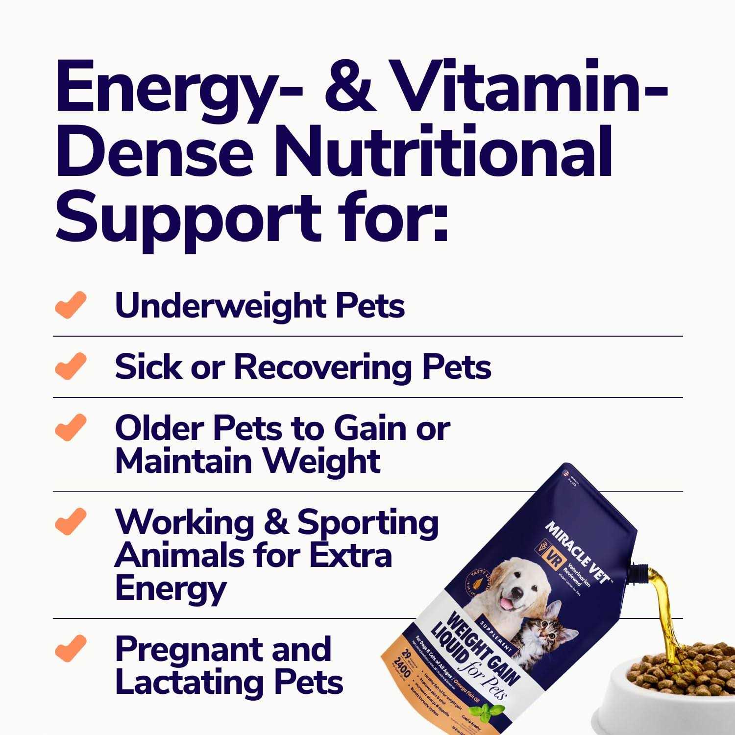 Alternative view of Miracle Vet High Calorie Weight Gainer for Dogs & Cats