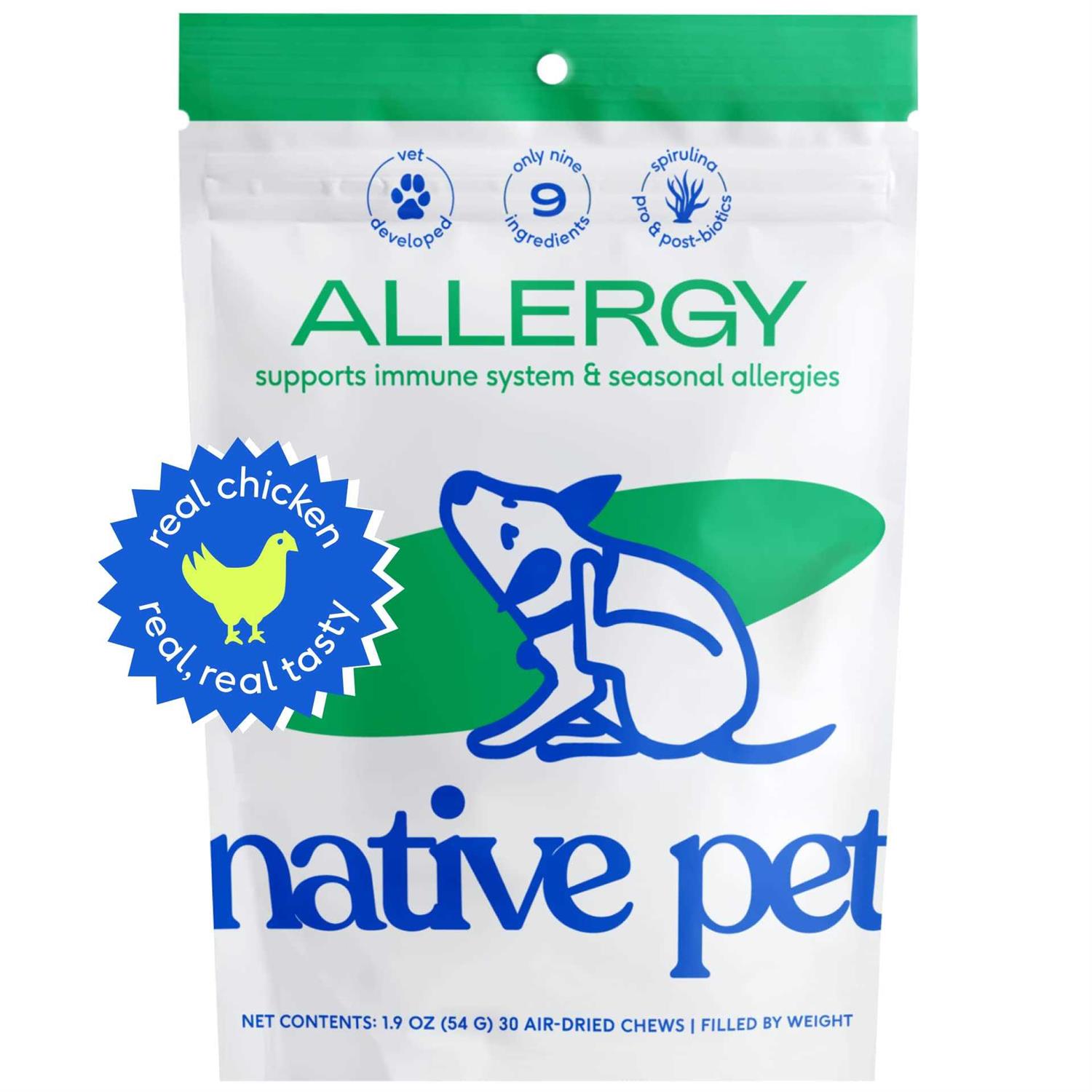 Native Pet Allergy Chews for Dogs