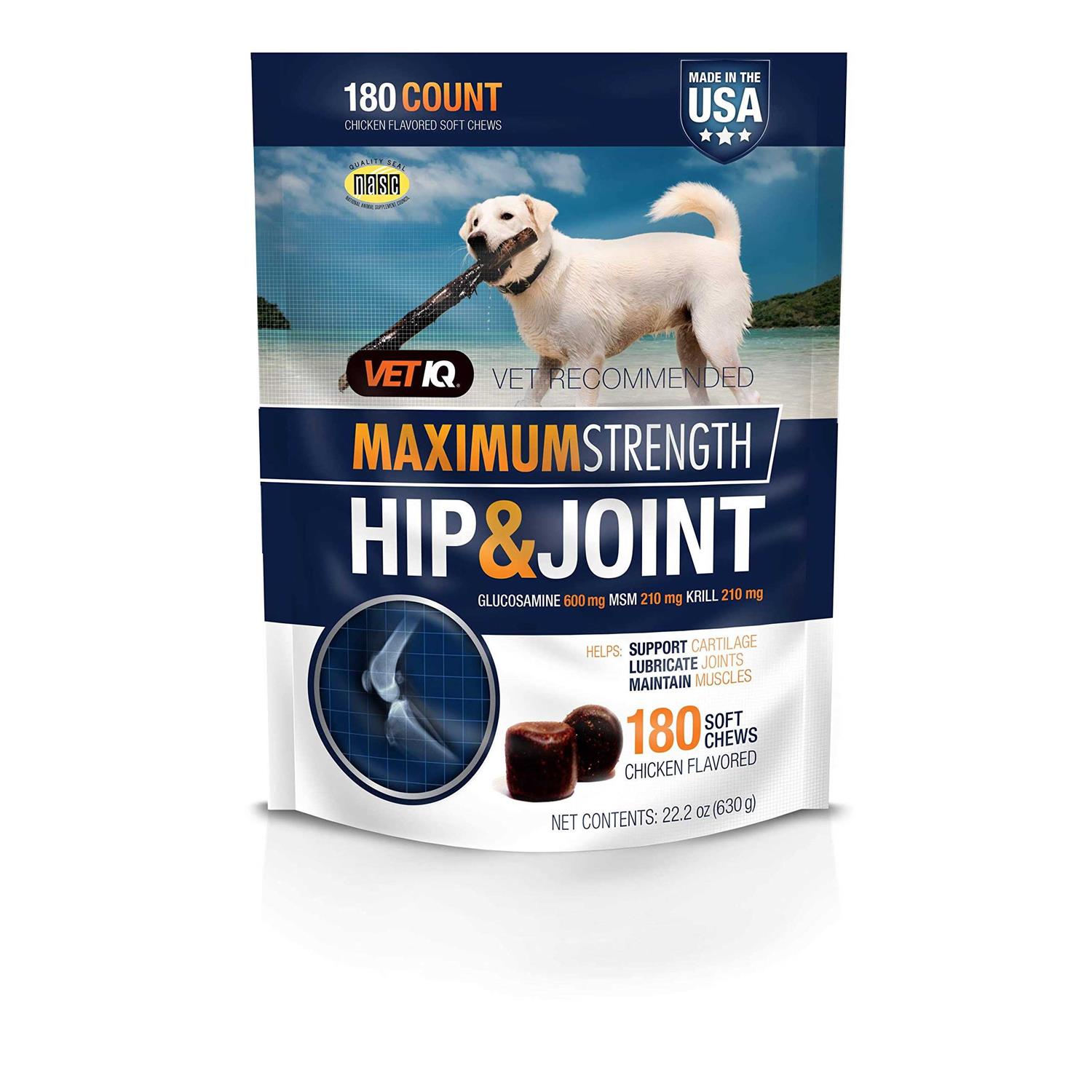 VetIQ Hip & Joint Chews for Dogs