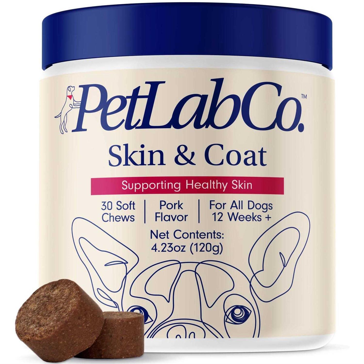 Petlab Co. Dog Itchy Skin & Coat Support Chew with Fish Oil