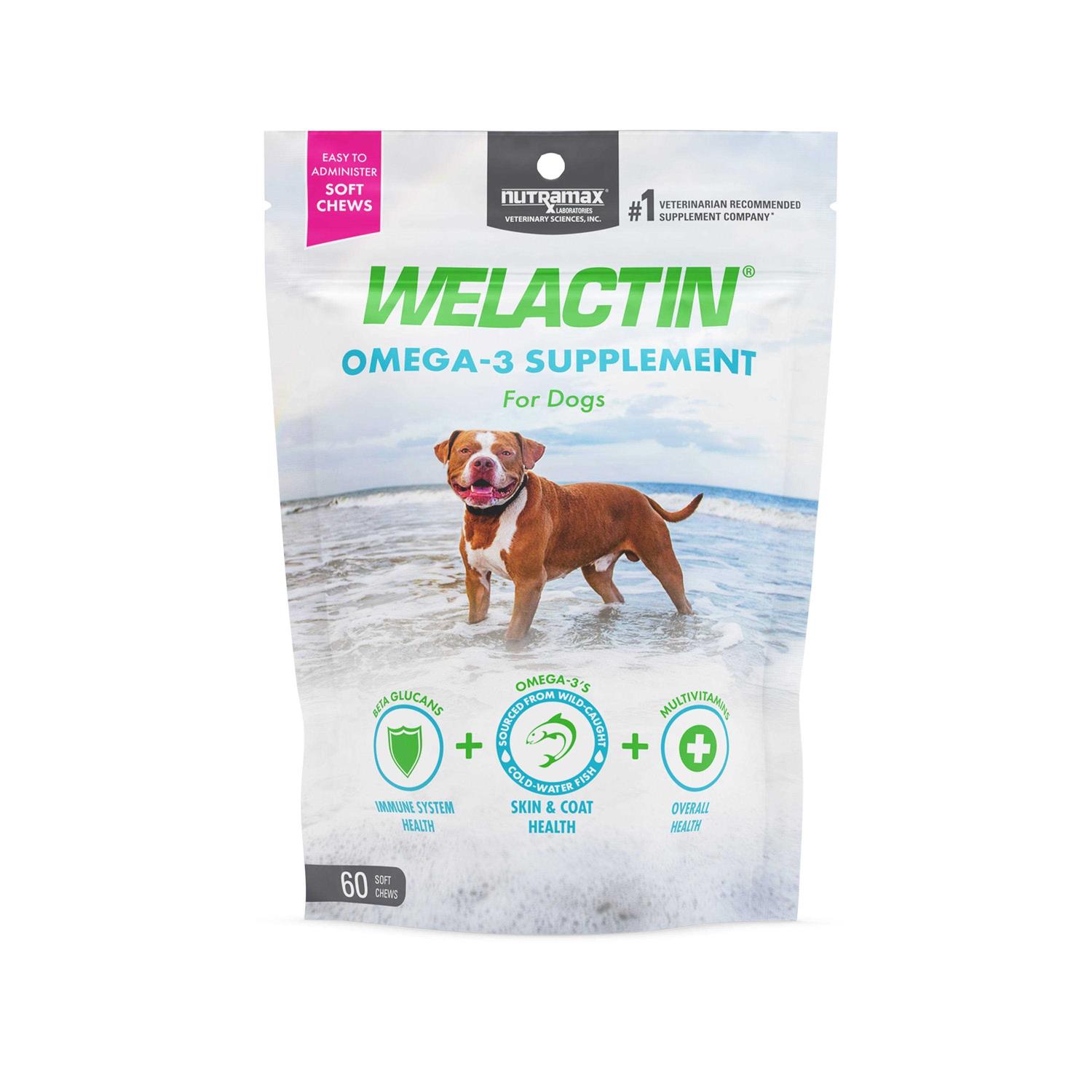 Nutramax Welactin Omega-3 Supplement Soft Chews For Dogs