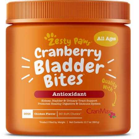 Zesty Paws Cranberry Bladder Bites for Dogs