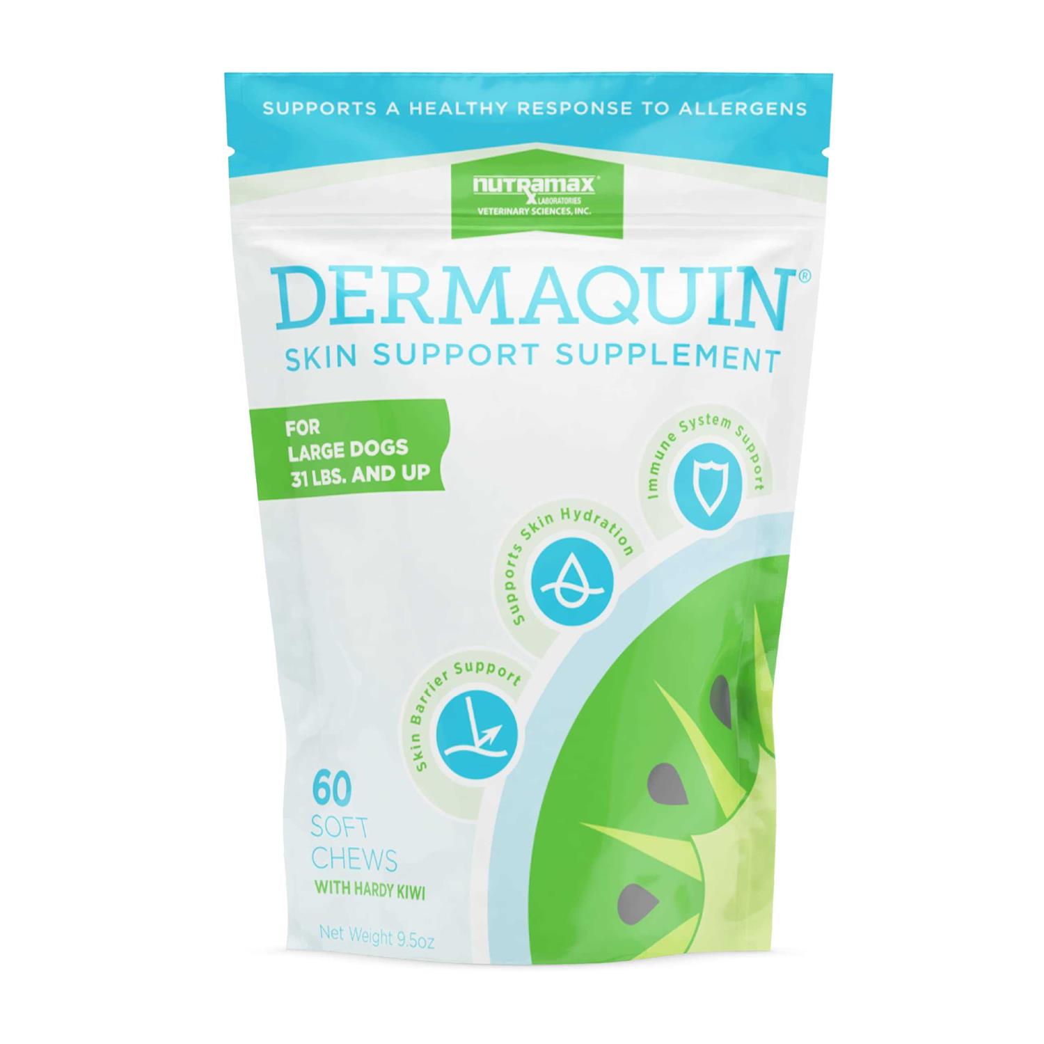 Nutramax Laboratories Dermaquin Skin Support Dogs 60 ct