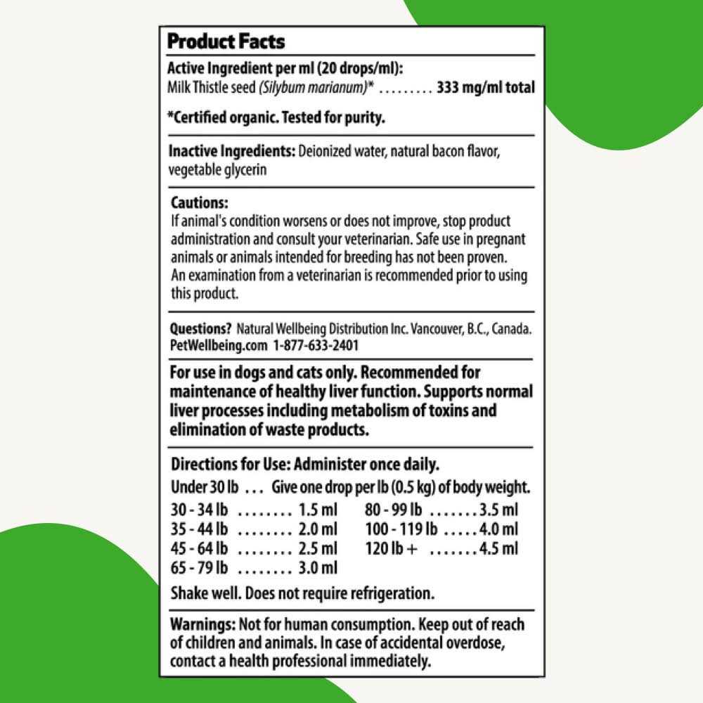 Alternative view of Pet Wellbeing Milk Thistle for Dogs