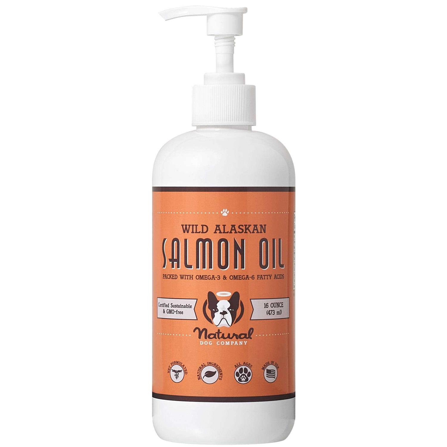 Natural Dog Company Wild Alaskan Salmon Oil for Dogs