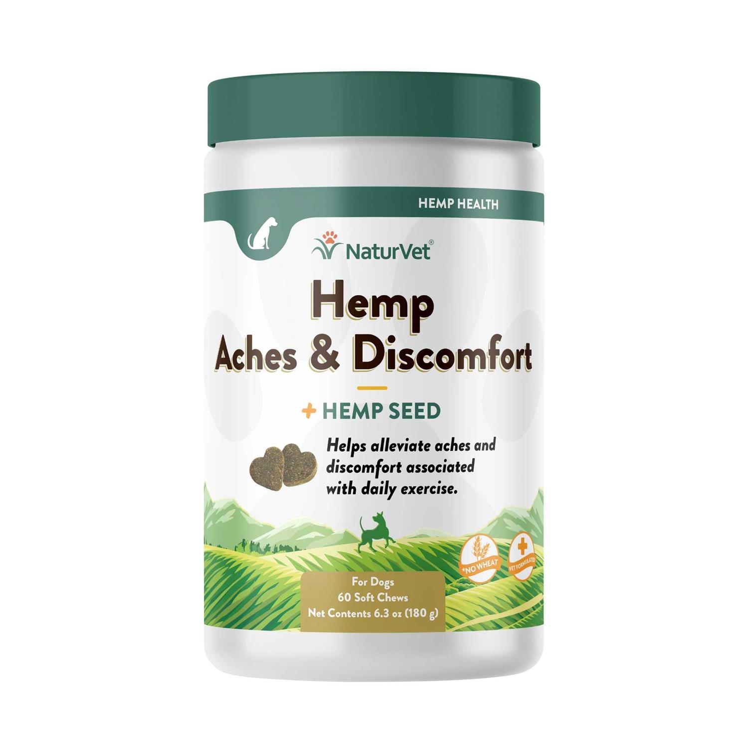 NaturVet Hemp Aches & Discomfort Soft Chews