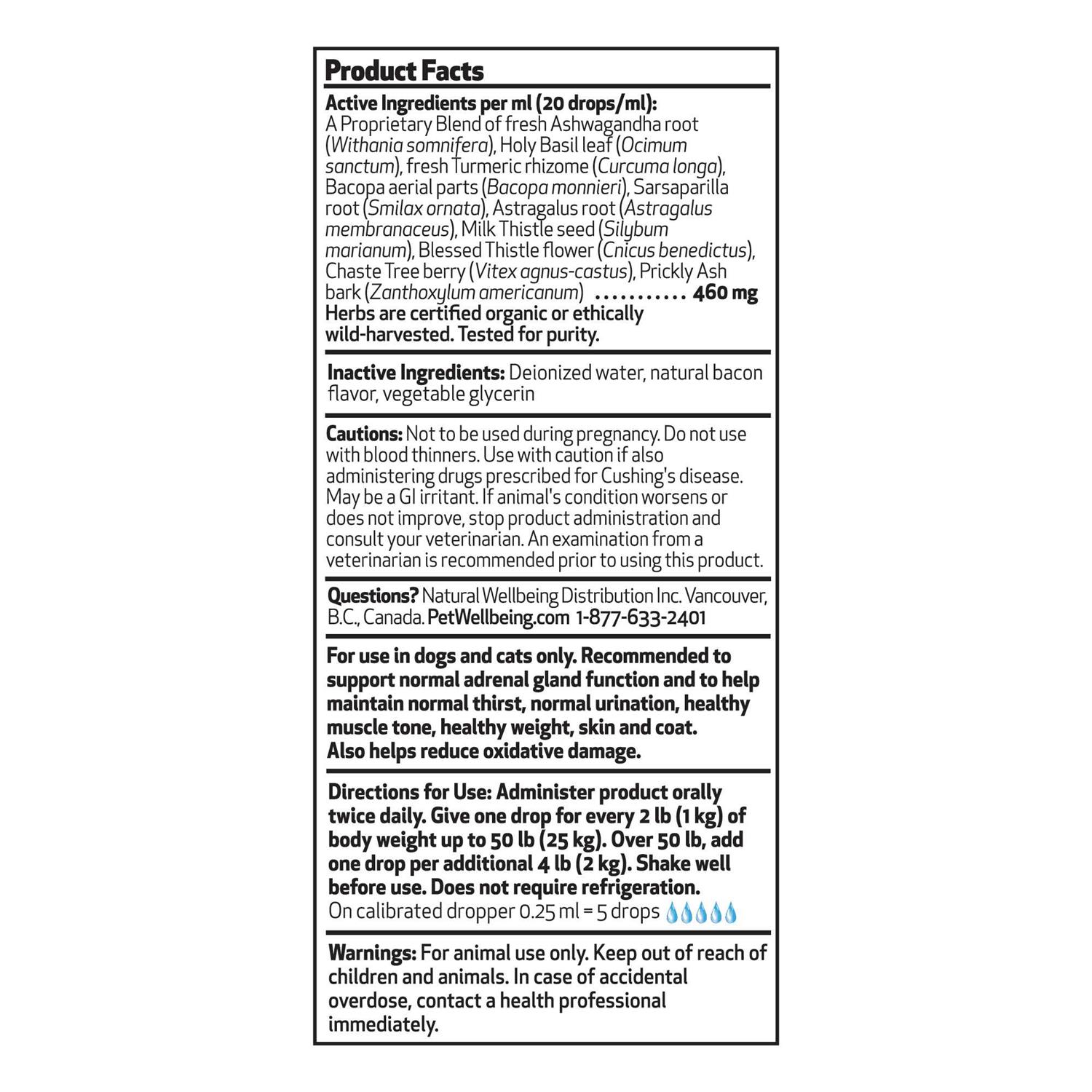 Alternative view of Pet Wellbeing Adrenal Harmony Gold for Dogs