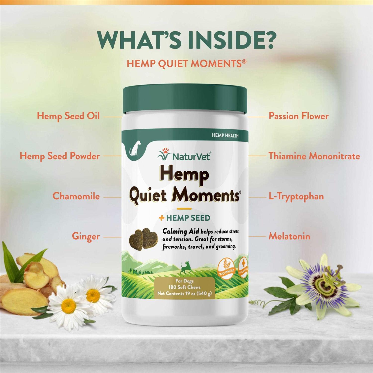 Alternative view of NaturVet Hemp Quiet Moments Calming Aid