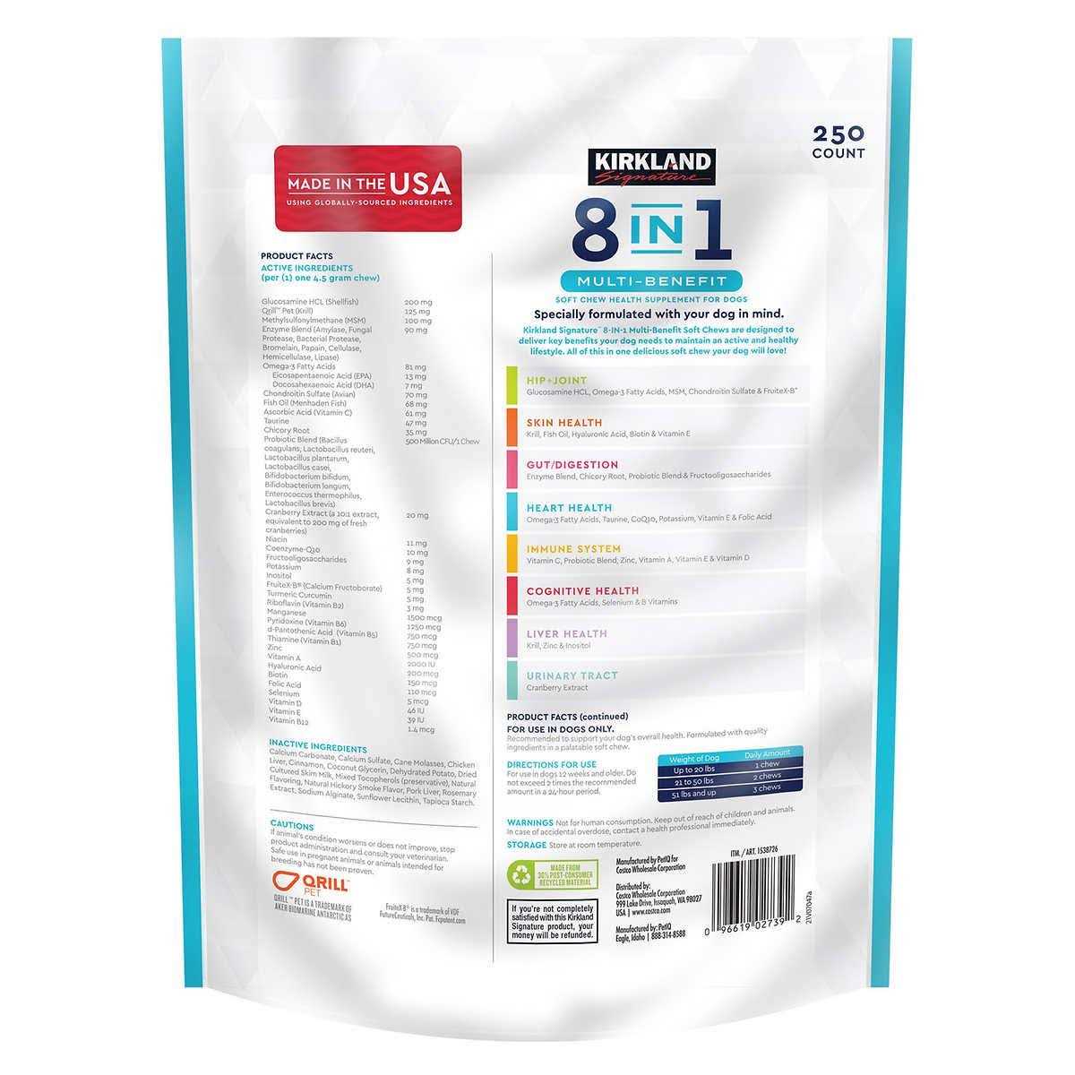 Alternative view of Kirkland Signature 8 in 1 Multi Benefit Soft Chew for Dogs