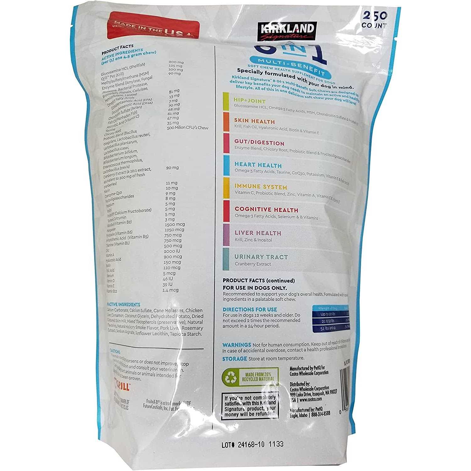 Alternative view of Kirkland Signature 8 in 1 Multi Benefit Soft Chew for Dogs