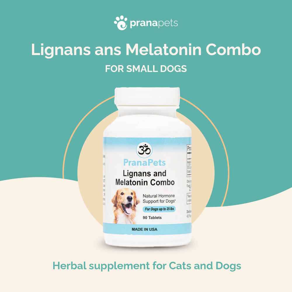 Alternative view of Prana Pets Lignans & Melatonin Blend Medicine for Cushing's Disease for Dogs