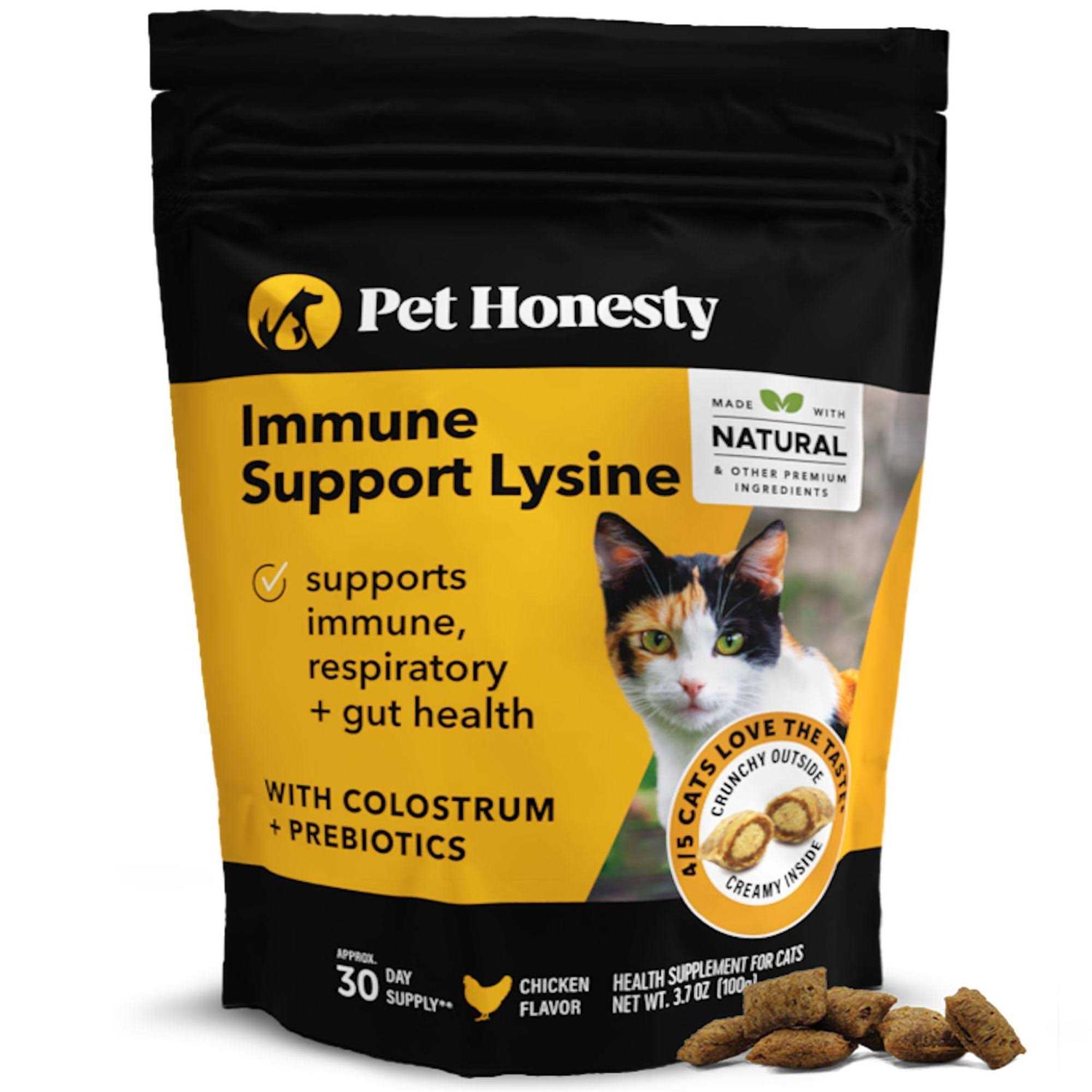 Pet Honesty Cat Immune Support Lysine Dual Texture Chews