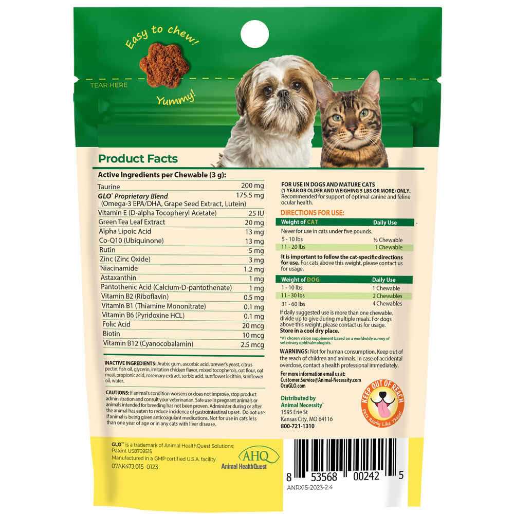 Alternative view of Ocu-GLO Vision Supplement Chewables for Small to Medium Dogs and Cats