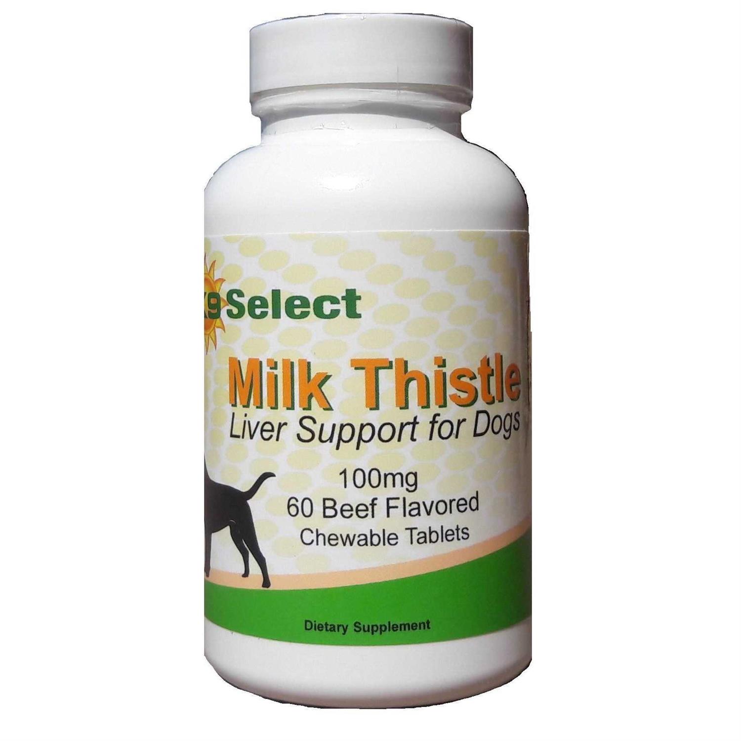Alternative view of K9 Select Milk Thistle for Dogs 100mg 60 Beef Flavored Tablets
