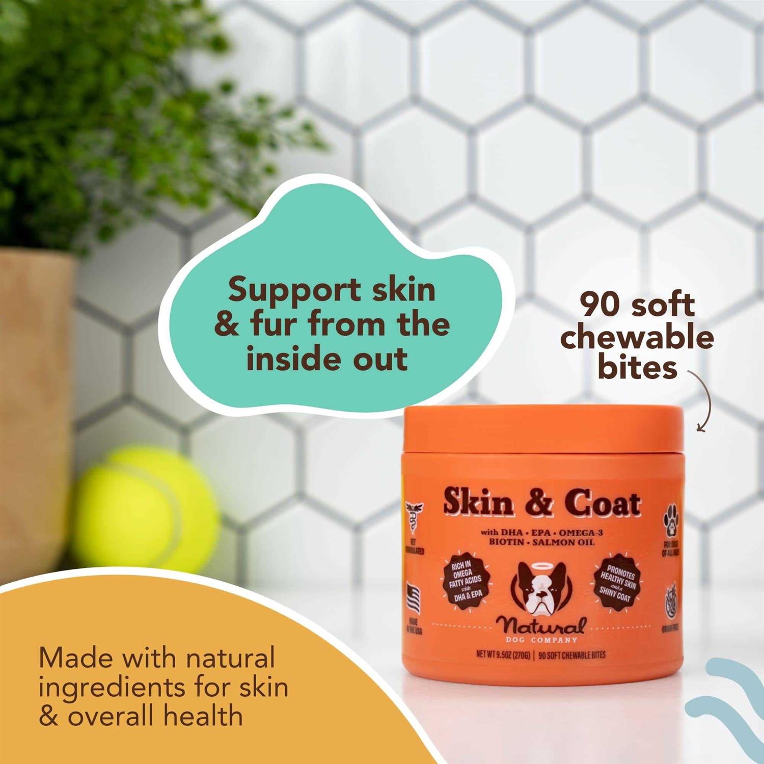Alternative view of Natural Dog Company Skin & Coat