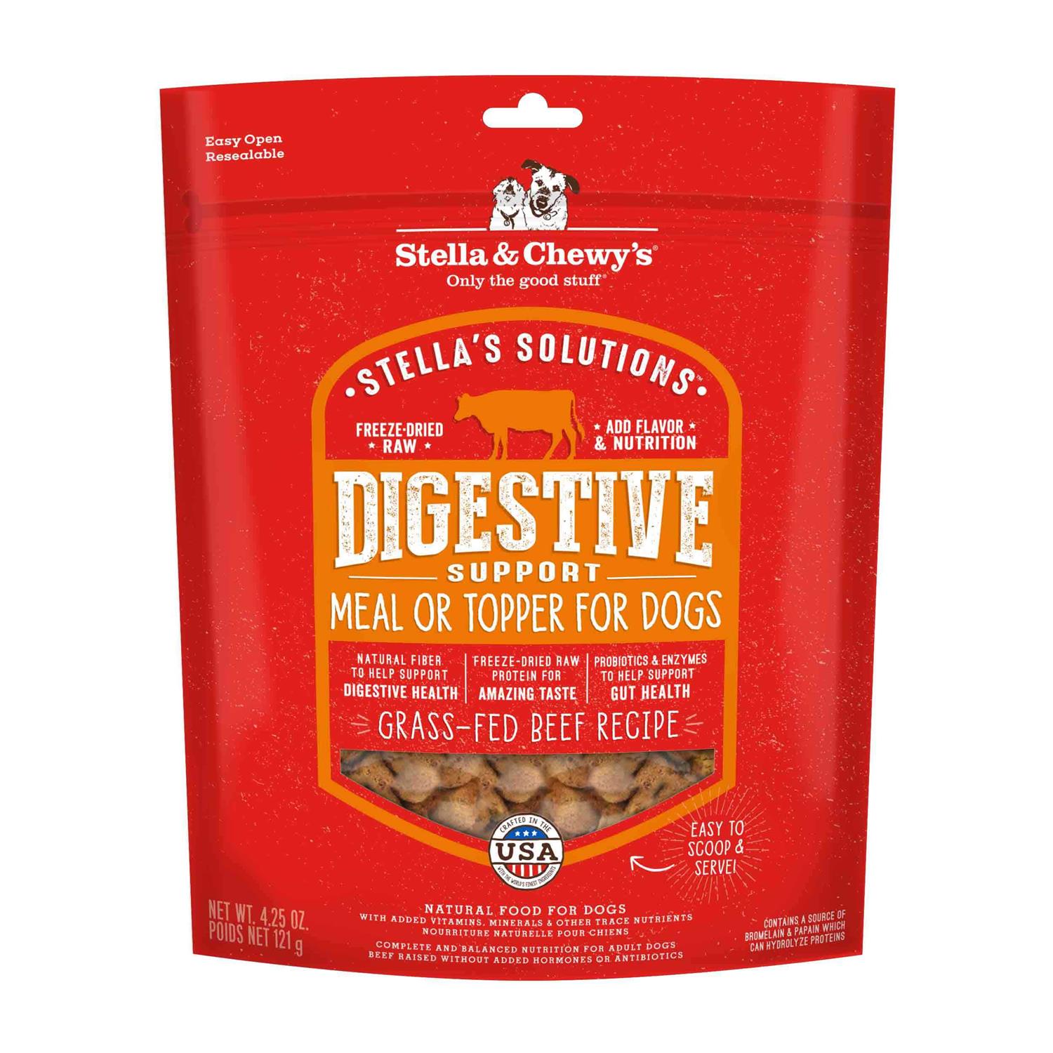 Stella & Chewy's Solutions Digestive Boost Beef Freeze-Dried Dog Food