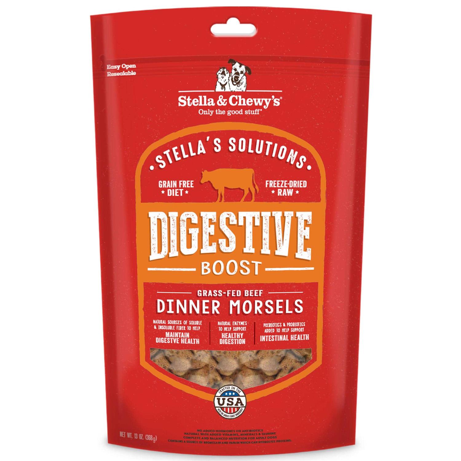 Stella & Chewy's Solutions Digestive Boost Beef Freeze-Dried Dog Food