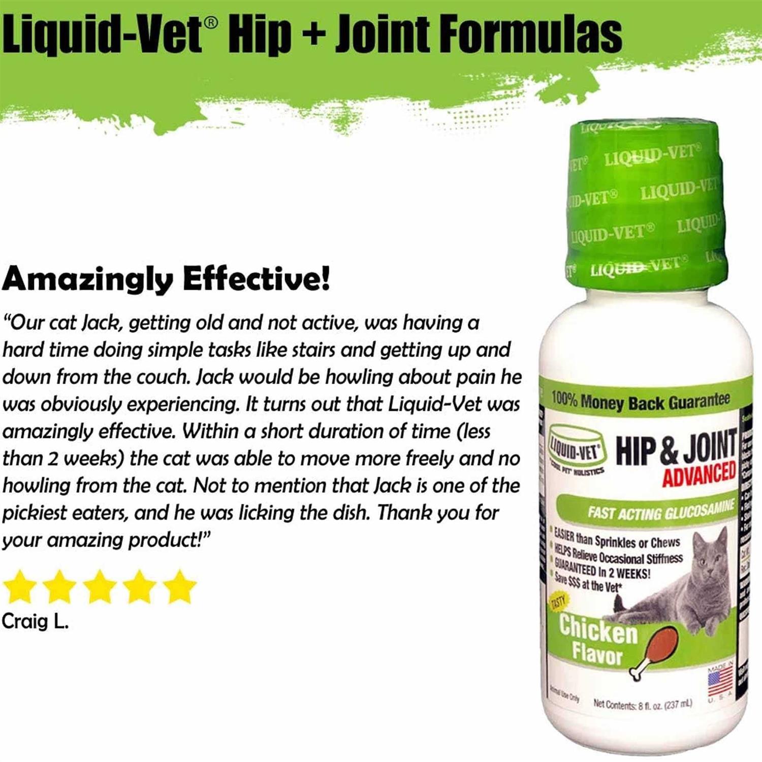 Alternative view of Liquid-Vet Chicken Hip & Joint Support Cat Formula