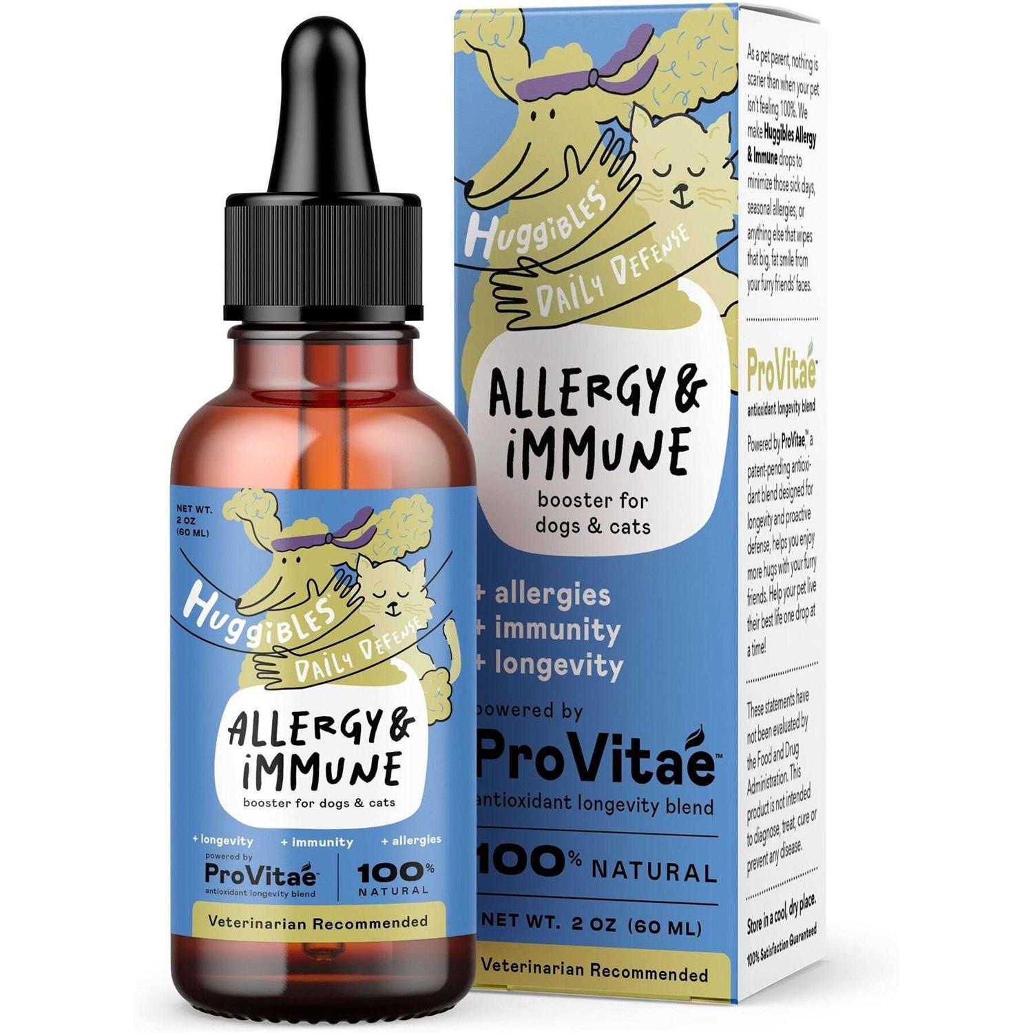 Huggibles Allergy & Immune 2-oz Liquid Supplement for Dogs & Cats