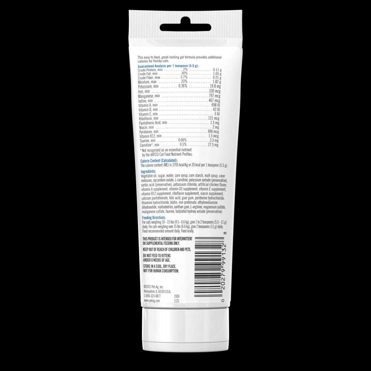 Alternative view of PetAg High Calorie Gel for Cats