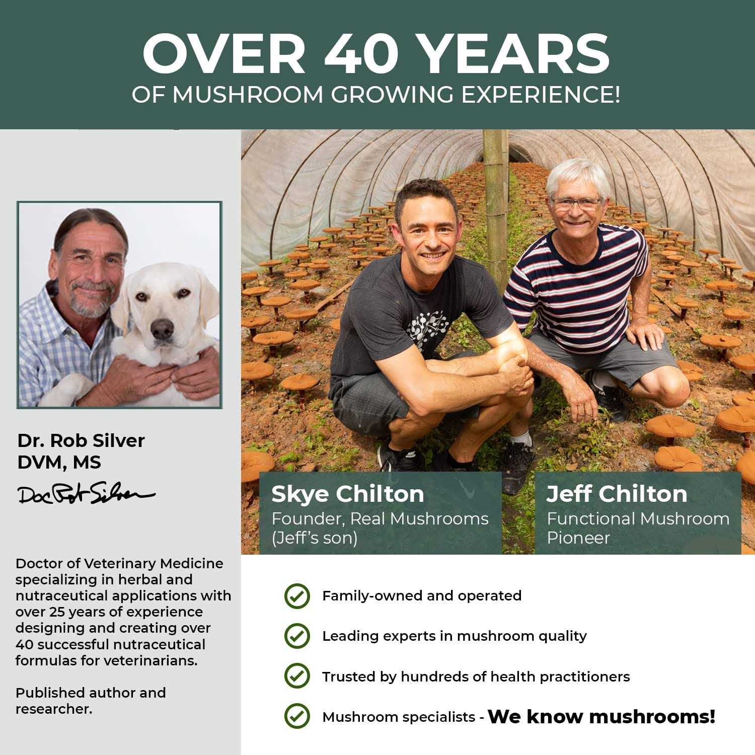 Alternative view of Real Mushrooms Turkey Tail Extract Capsules for Pets