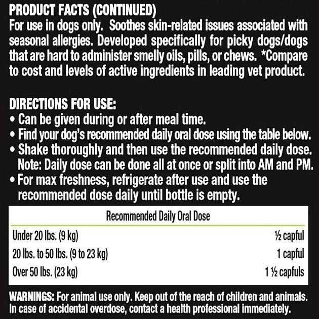Alternative view of Liquid-Vet Itch and Allergy Support Dog Formula