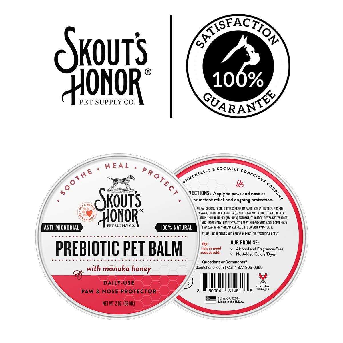 Alternative view of Skout's Honor Prebiotic Pet Balm