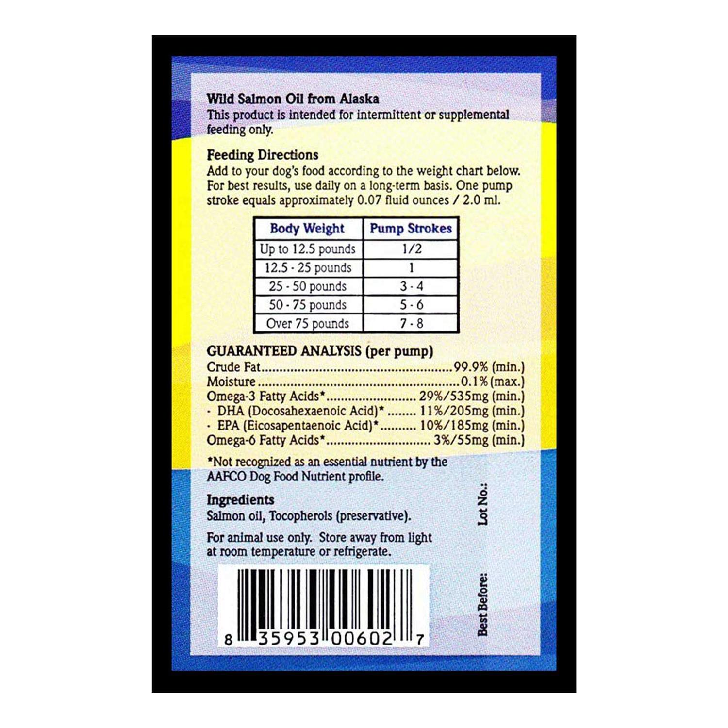 Alternative view of Wild Alaskan Salmon Oil Based Omega 3 Dog Food Supplement