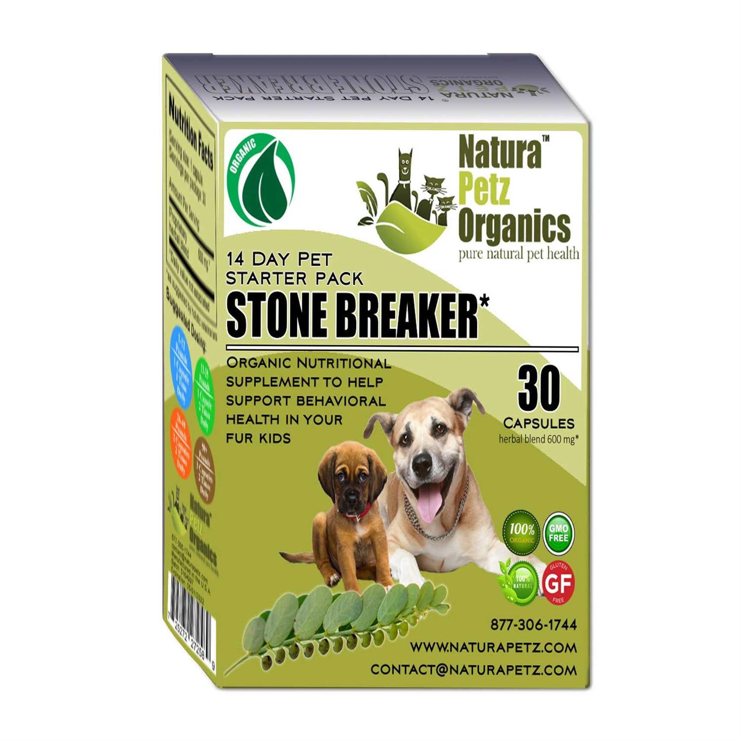 Natura Petz Organics Stone Breaker Starter Pack for Dogs & Cats *