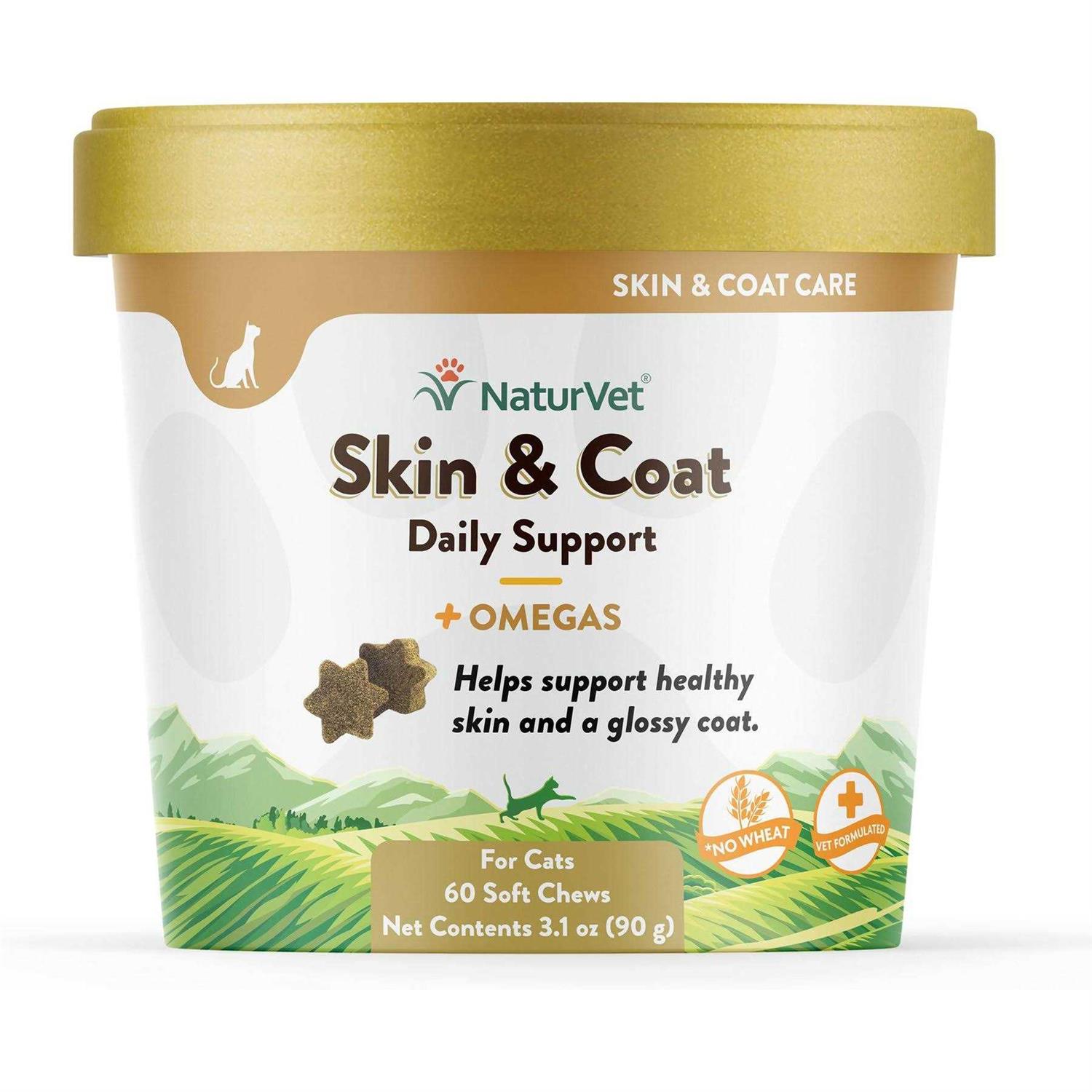 NaturVet Skin & Coat Plus Omegas for Cats