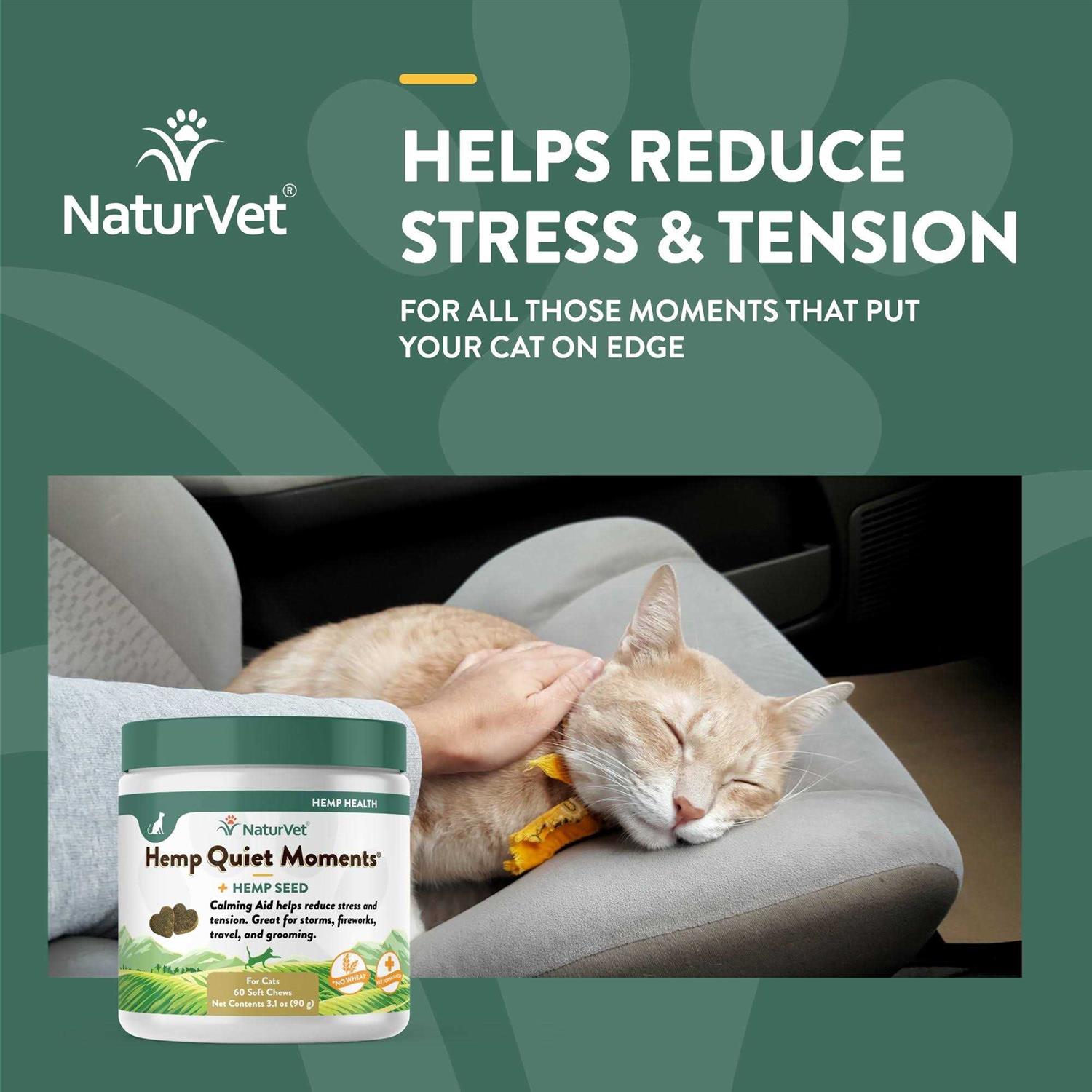 Alternative view of NaturVet Hemp Quiet Moments Cat Soft Chews