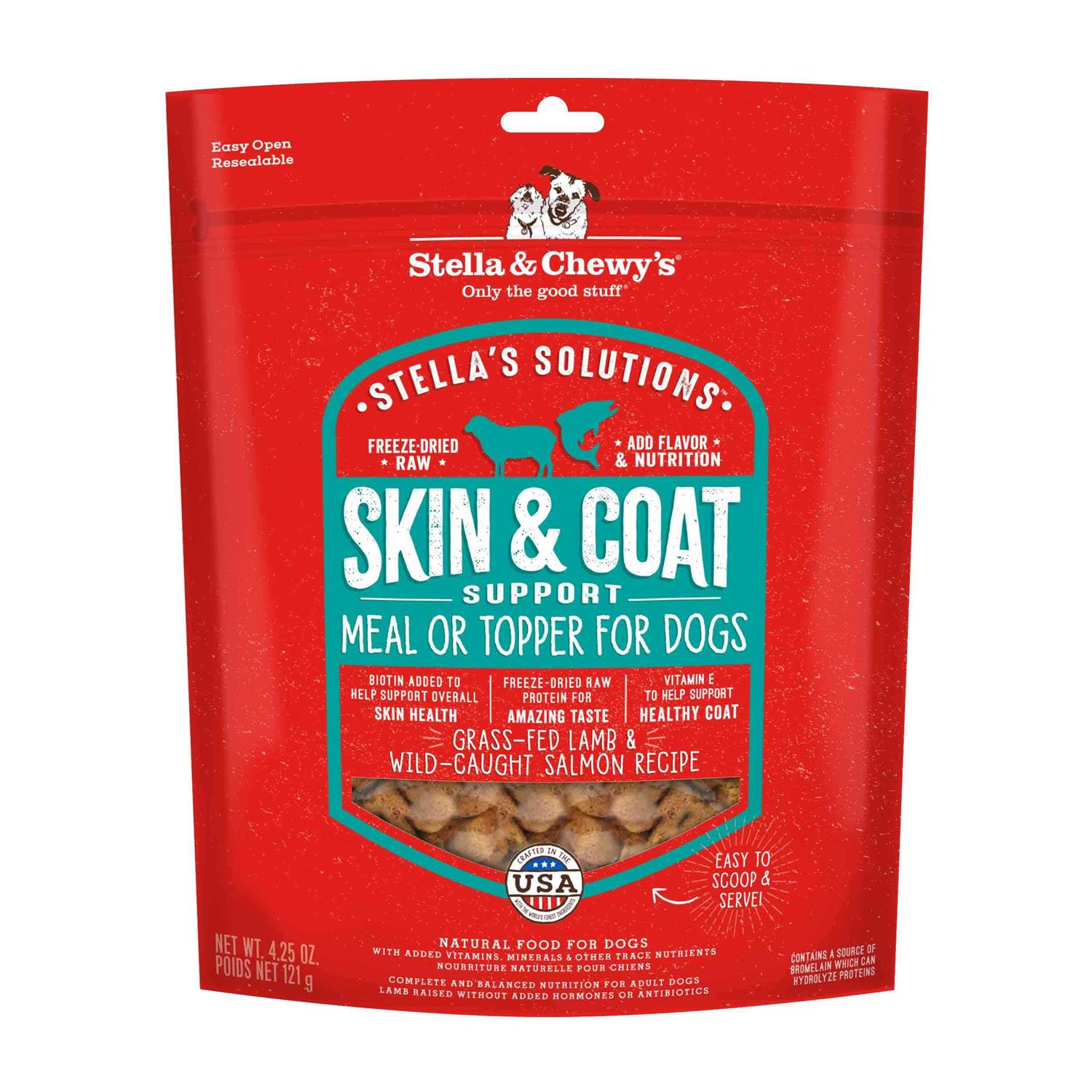 Stella & Chewy's Dog Solutions Skin & Coat Boost Lamb & Salmon 13oz