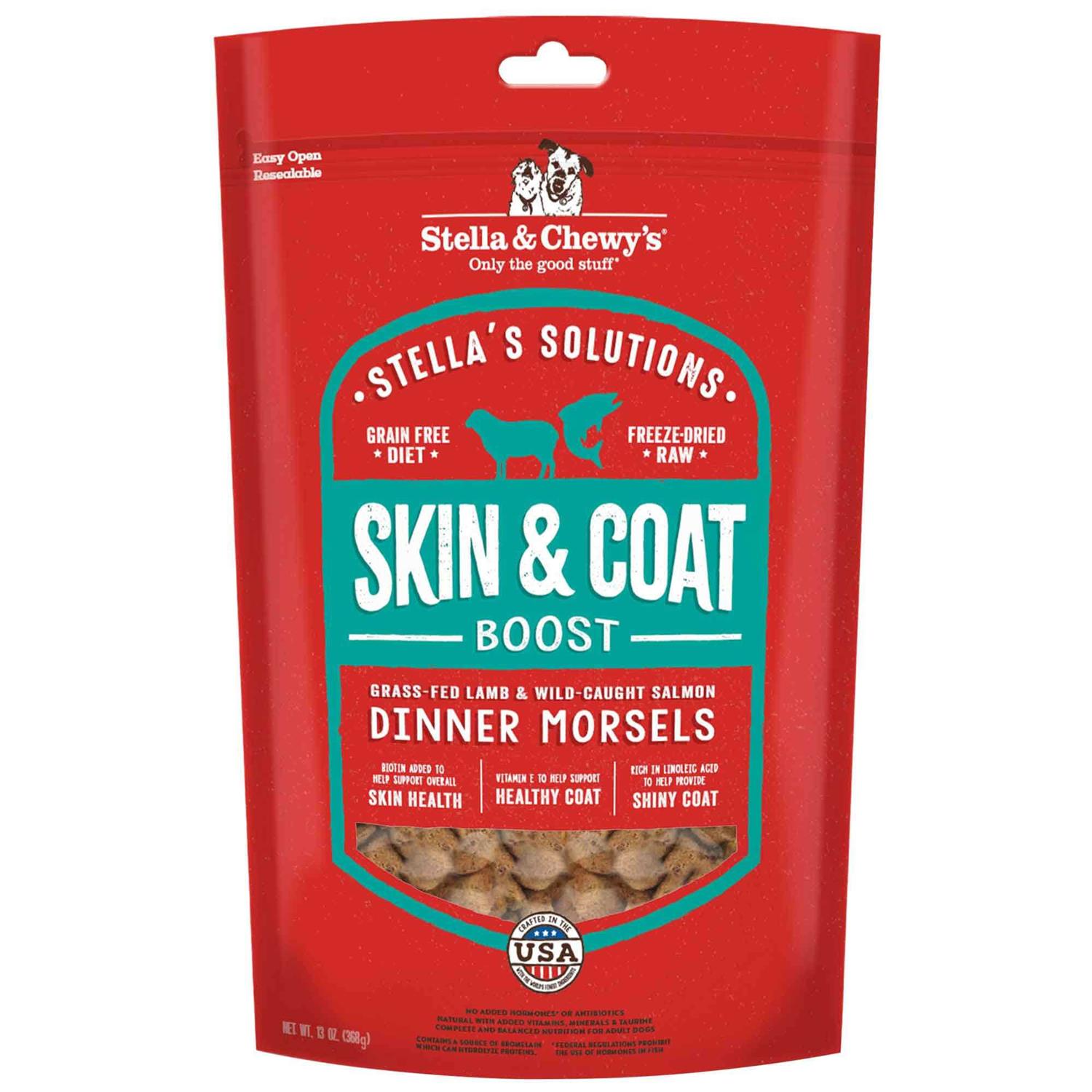 Stella & Chewy's Dog Solutions Skin & Coat Boost Lamb & Salmon 13oz