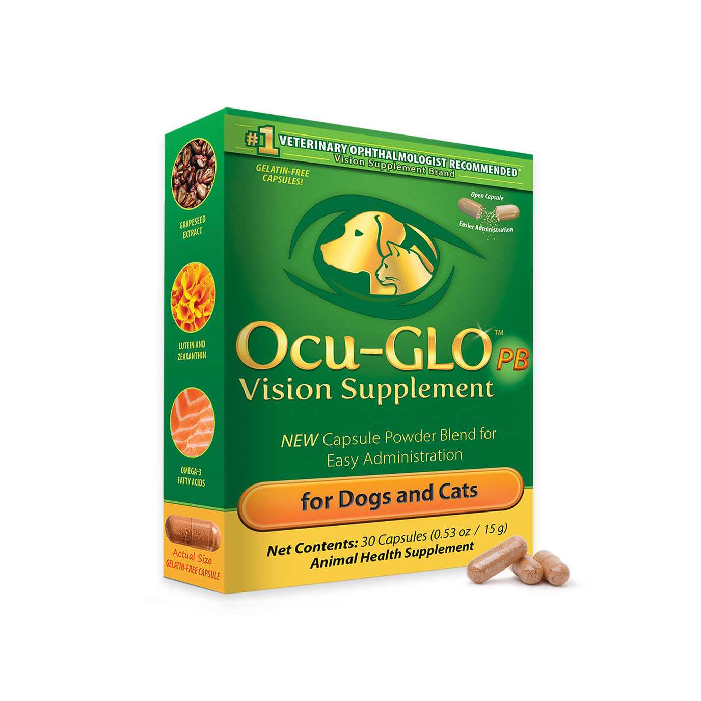 Alternative view of Ocu-GLO Powder Blend Vision Supplement for Medium to Large Dogs