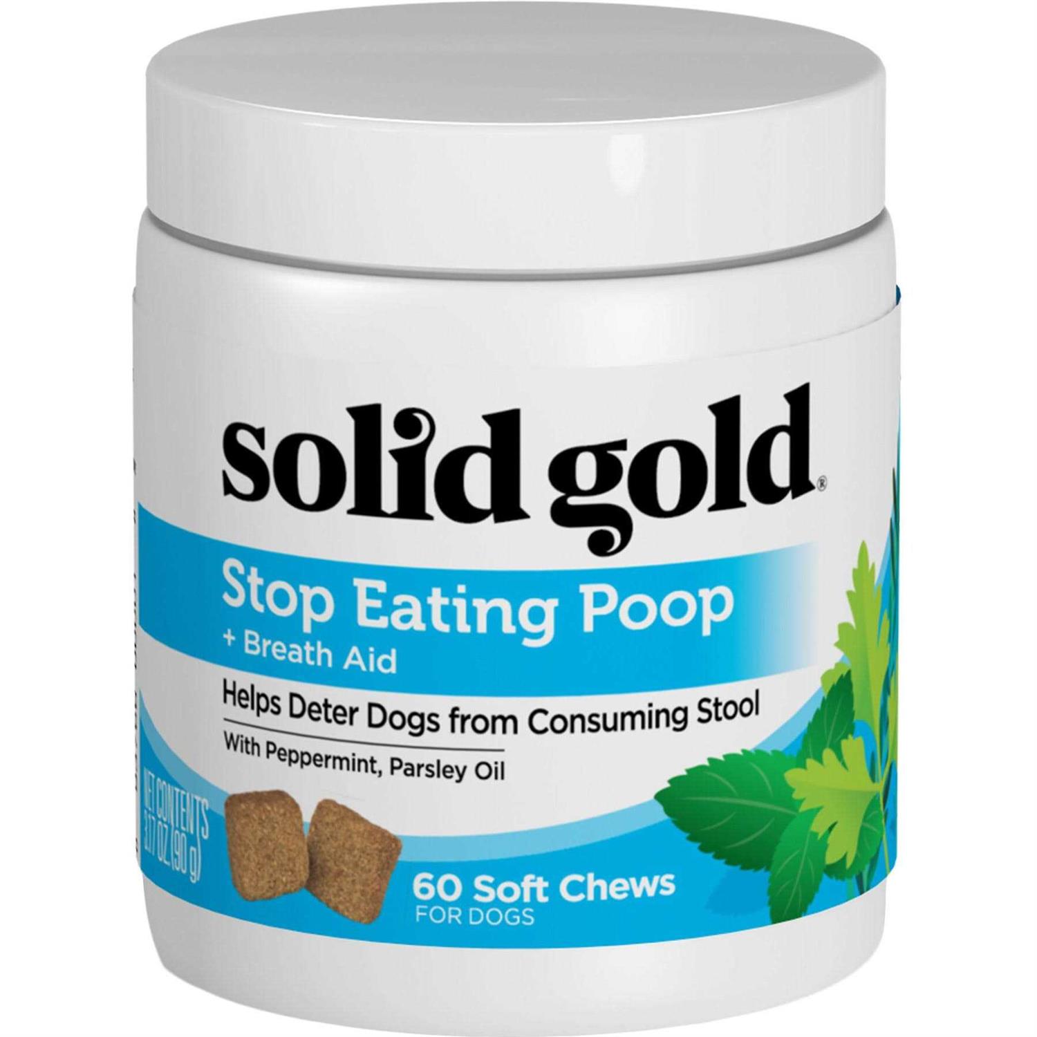 Solid Gold Stop Eating Poop Chews for Dogs with Coprophagia