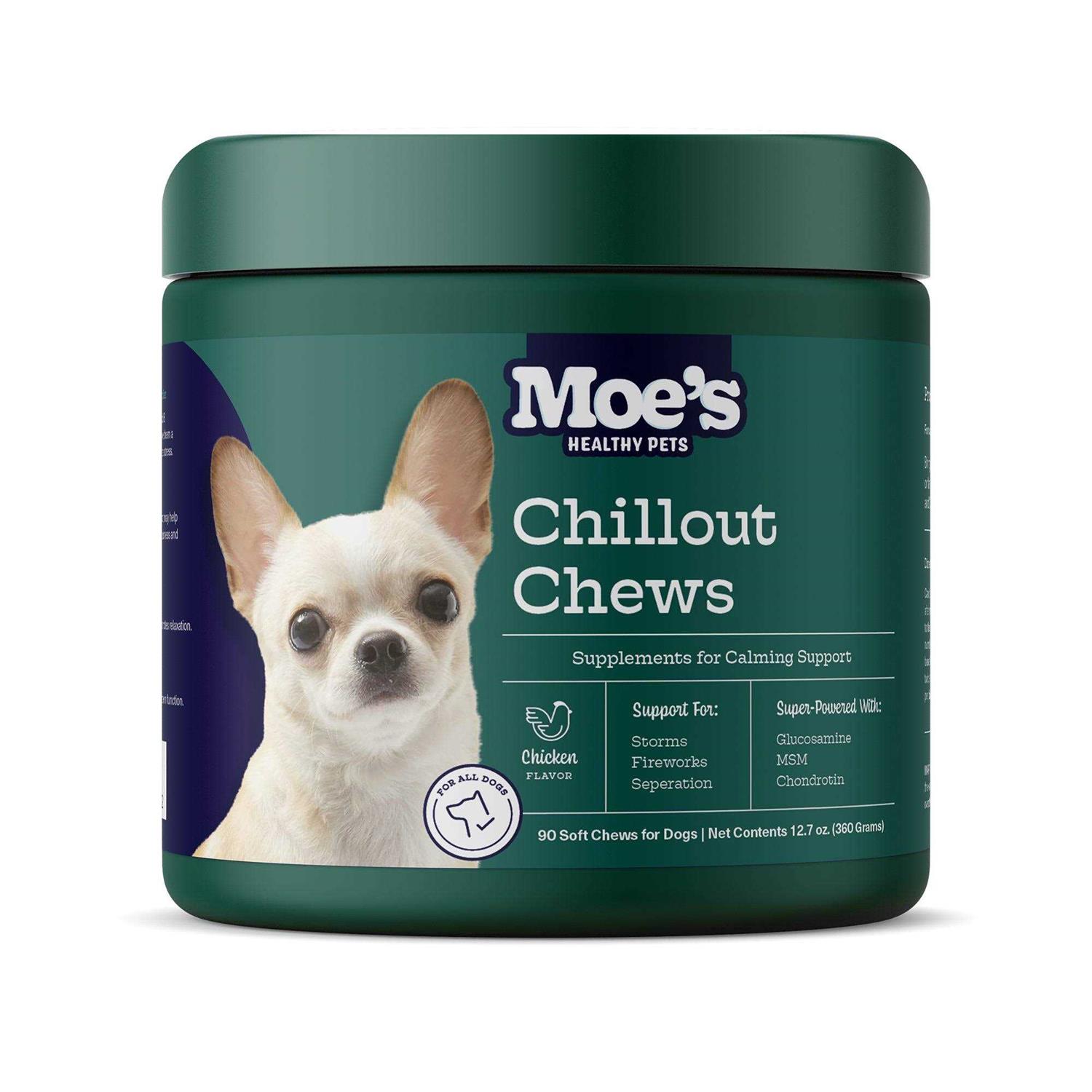 Moe's Healthy Pets Dog Calming Treats Best Anxiety Supplement